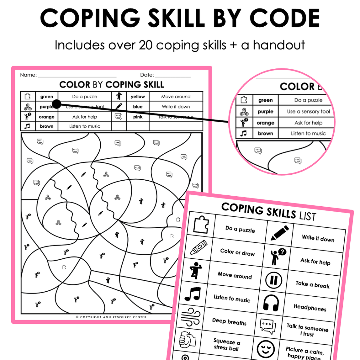 Easter Color by Code | Coping Skills Activity — Autism Grown Up