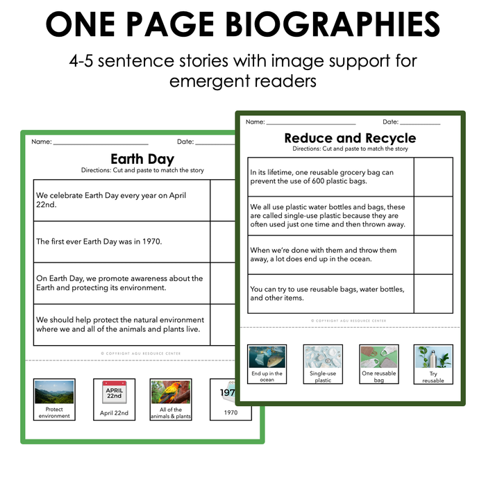 Earth Day | Reading Comprehension Printable