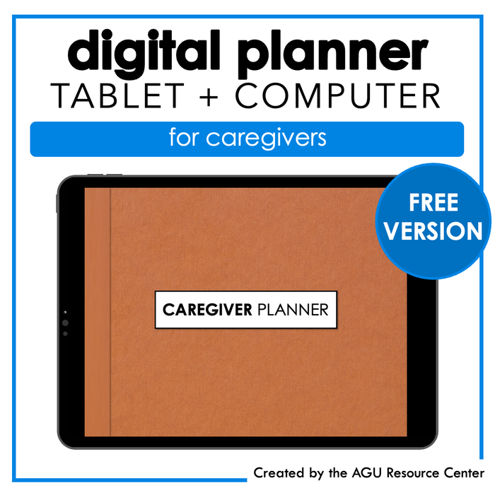 FREE Undated Digital Caregiver Planner | Landscape