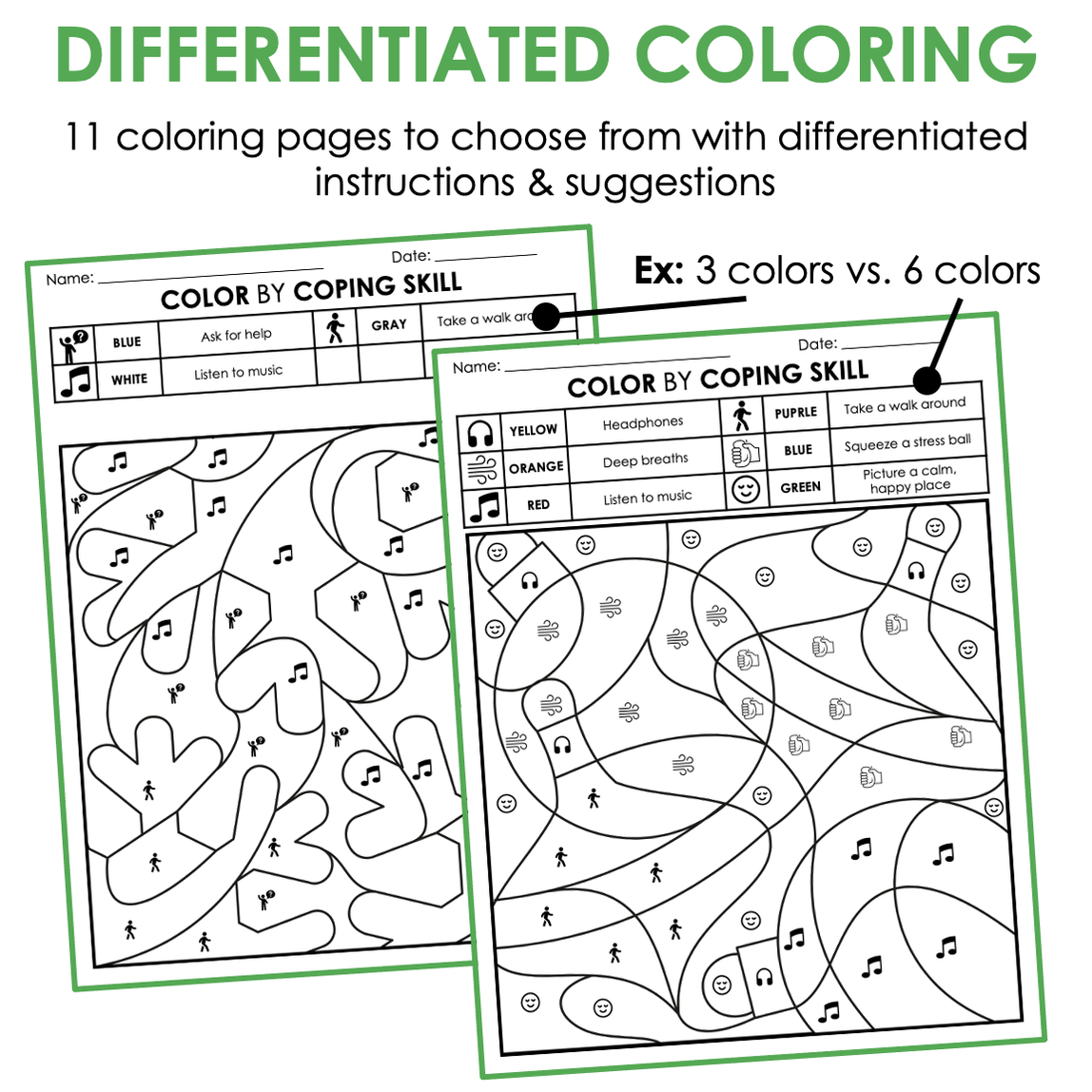 Holiday Color by Code | Coping Skills — Autism Grown Up