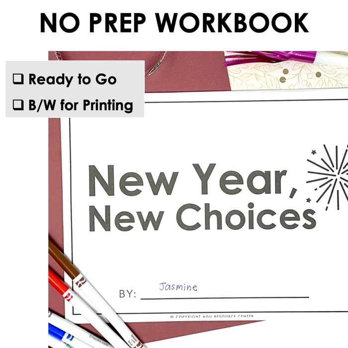 New Year, New Choices | Behavior Goal Setting Workbook