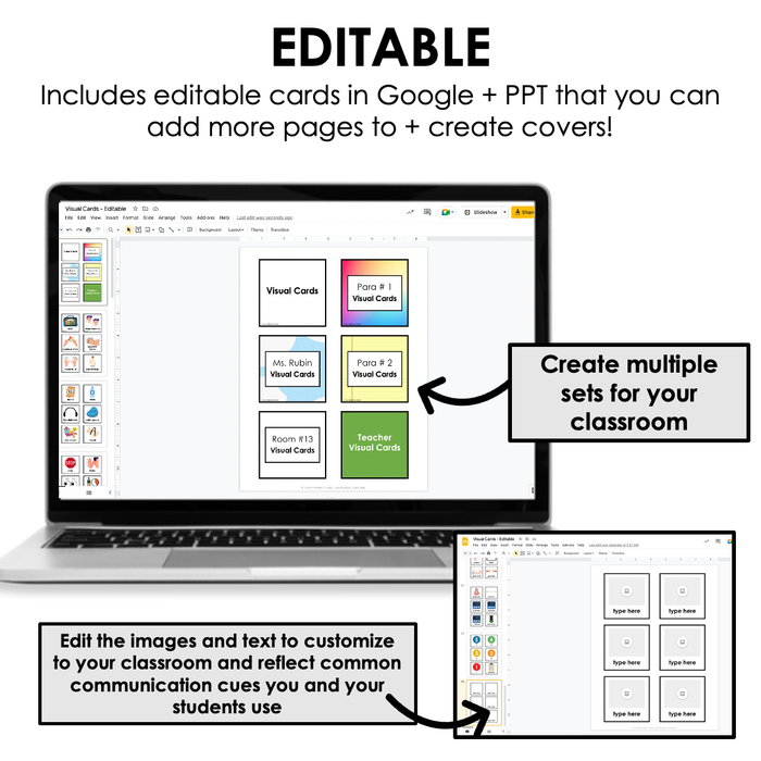 Visual Introduction Card Visual Cue Card Key Ring | Editable Visual Cards — Autism Grown Up