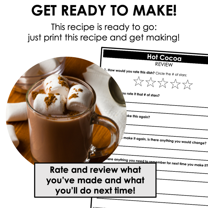 Hot Cocoa Visual Recipe