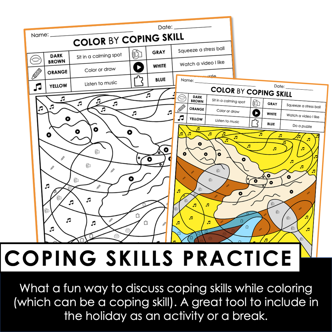 Color by Code | Thanksgiving | Coping Skills — Autism Grown Up