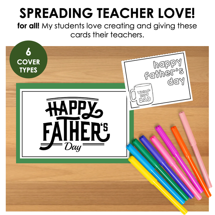 Father's Day Cards | Differentiated Writing for Special Education