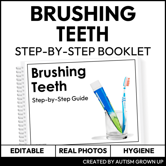 Brushing Teeth Step-By-Step Booklet | Editable