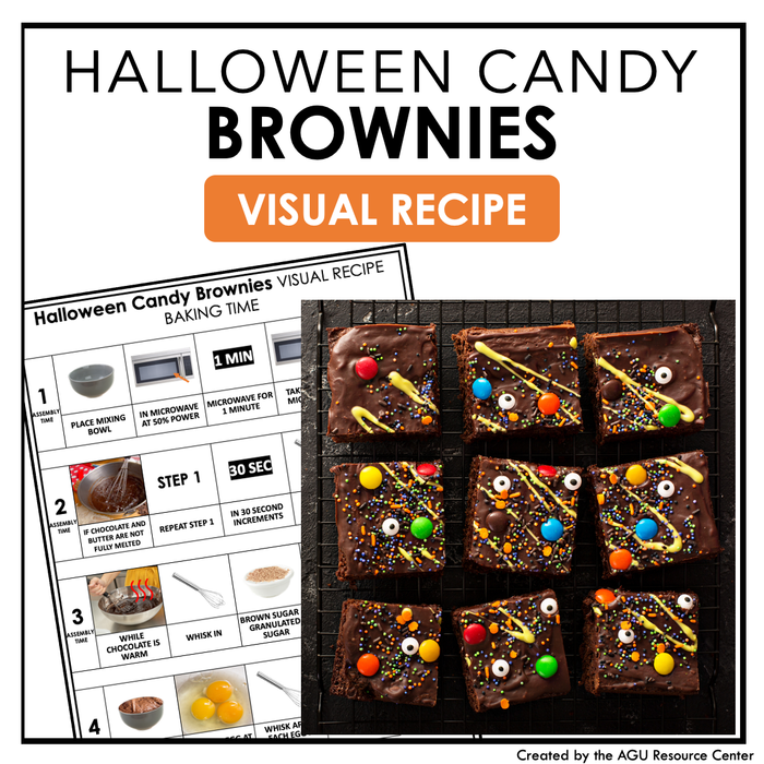 Halloween Candy Brownie Visual Recipe | Halloween Activities