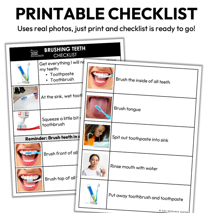 Brushing Teeth Checklist