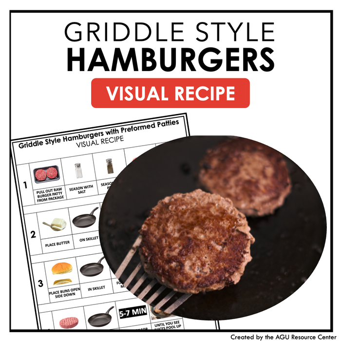 Griddle Style Hamburgers Visual Recipe