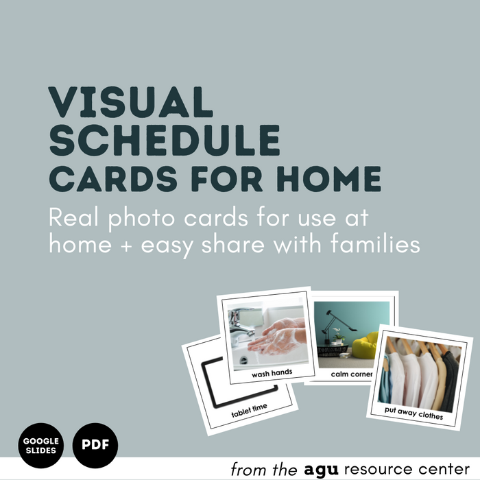 Visual Schedule Cards for Home | EDITABLE